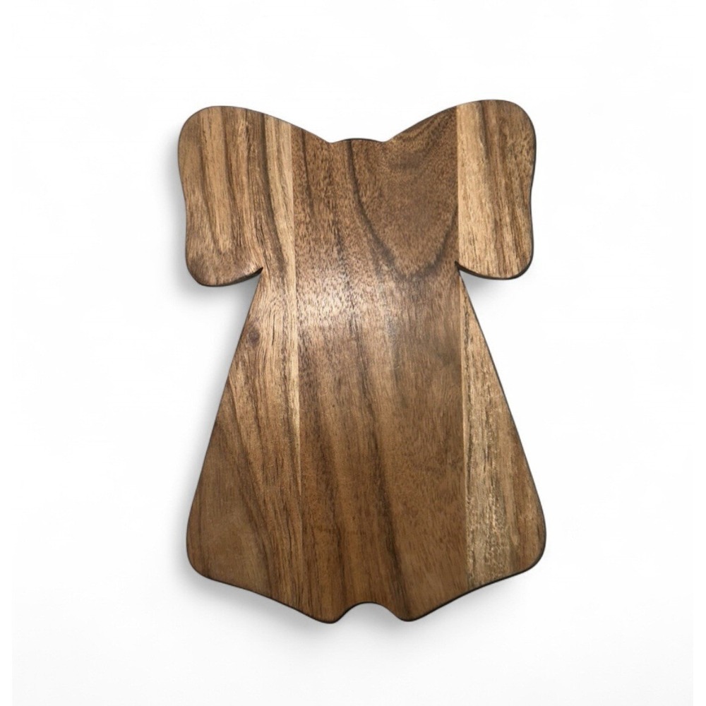 Cottagecore Bow Shape Wooden Cutting Board Tray Charcuterie Serving Platter S - Picture 2 of 4